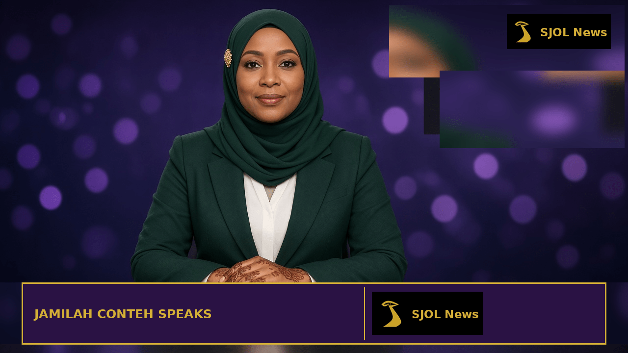 Jamilah Conteh Speaks — SJOL News anchor still