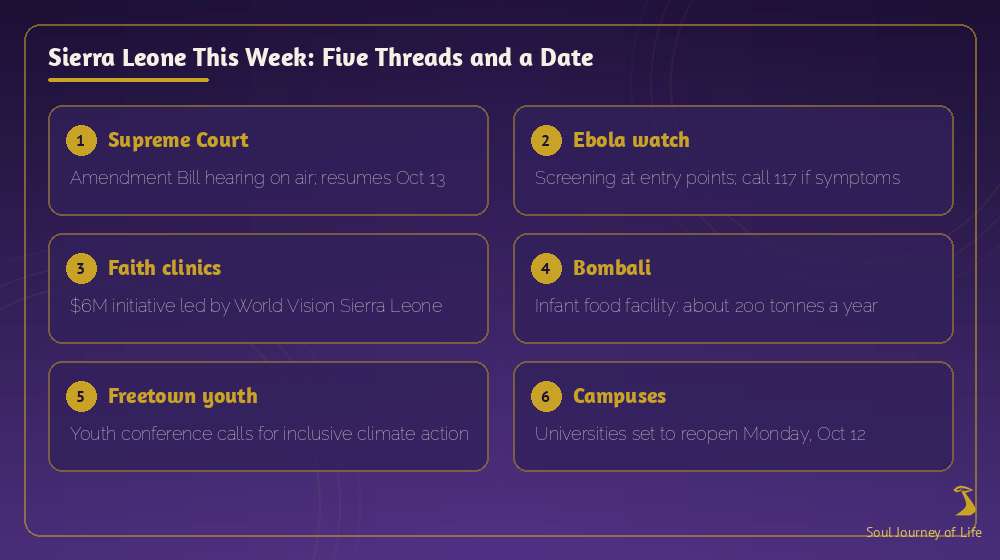Five threads from Sierra Leone this week