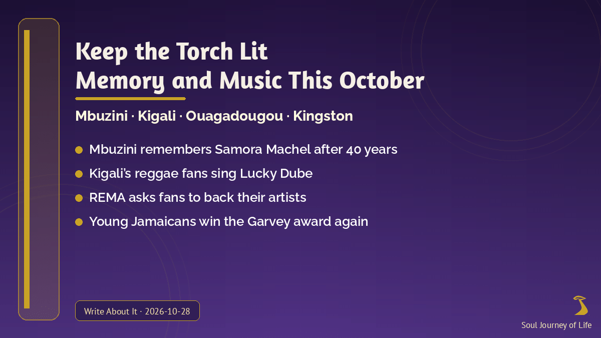 Keep the Torch Lit: memory and music this October, Soul Journey of Life