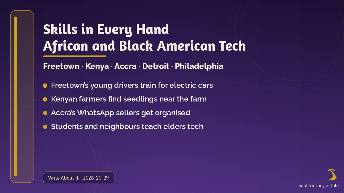 Skills in Every Hand: African and Black American tech