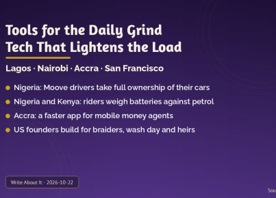 Tools for the Daily Grind: African and Black American tech