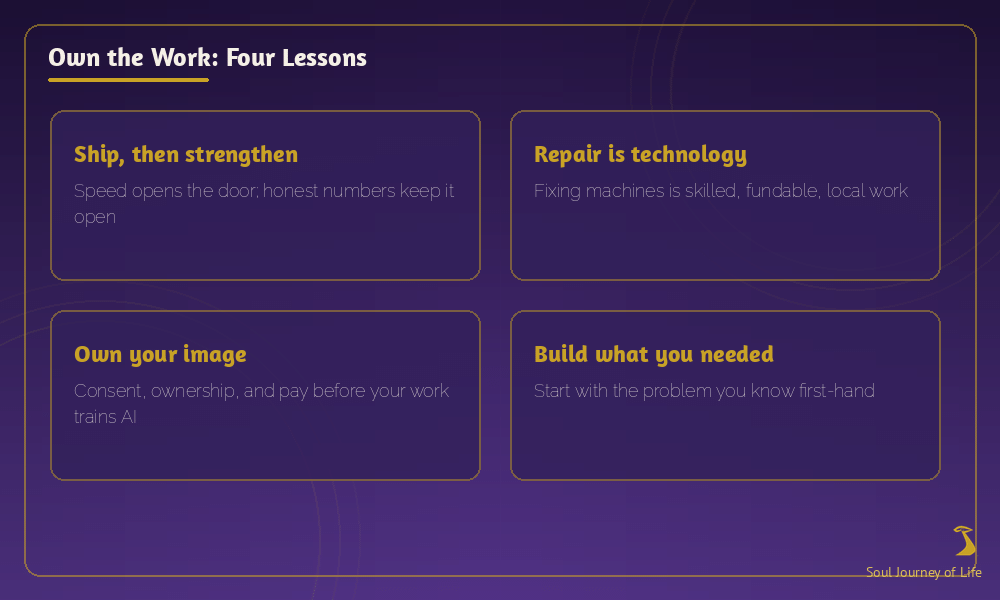 Own the Work: four lessons from this week’s builders