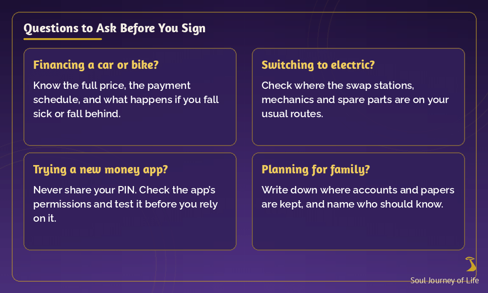 Questions to ask before you sign