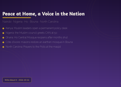 Peace at Home, a Voice in the Nation (featured)